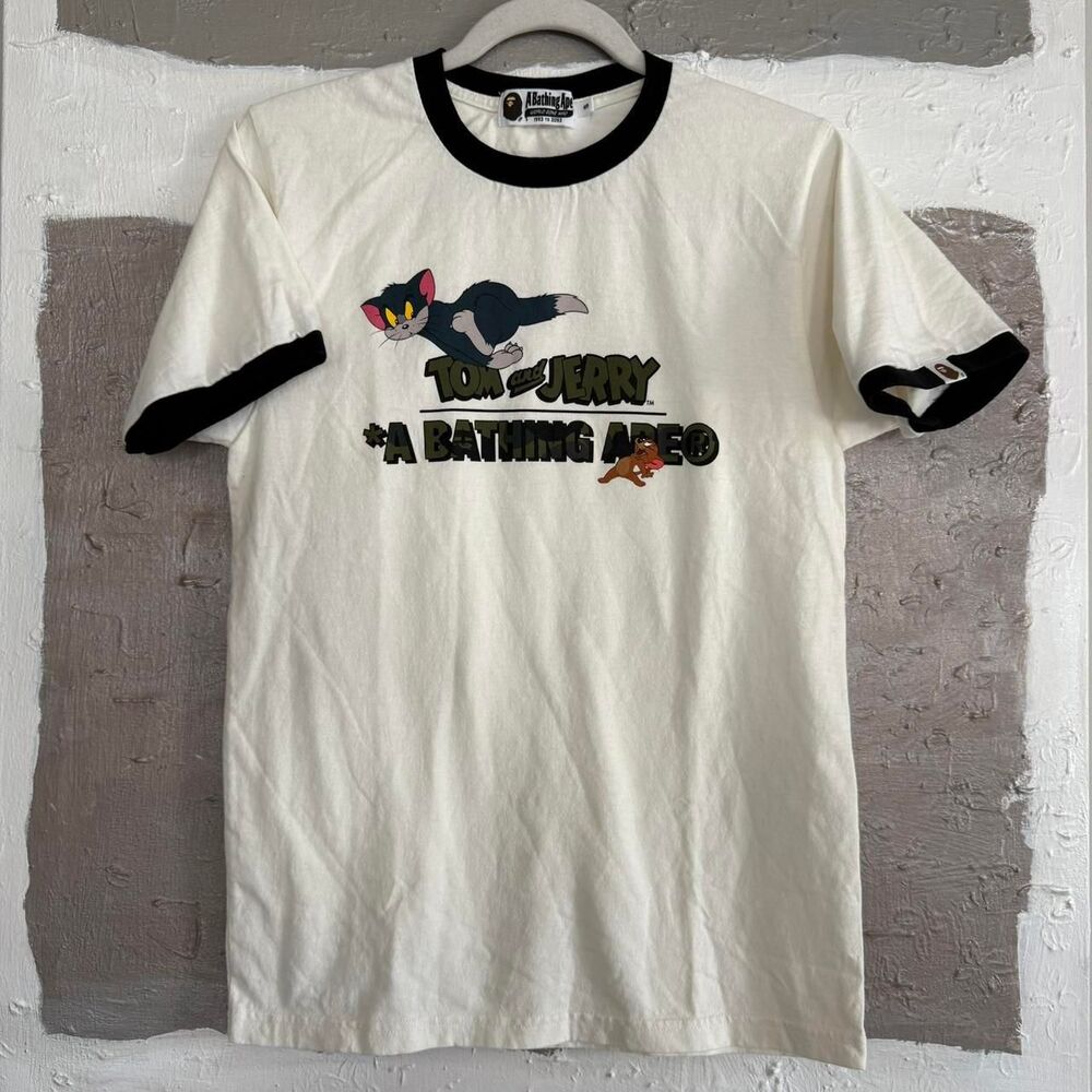BAPE x Tom & Jerry ringer shirt